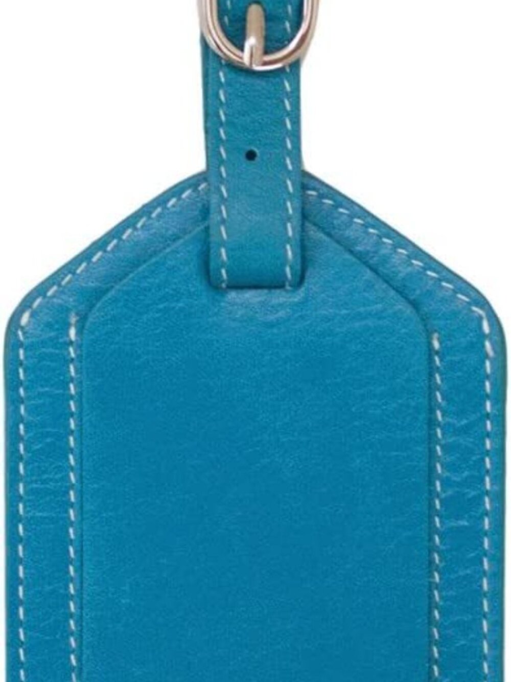 DJNY Genuine Leather Luggage Tag (set of 3) Aqua Color